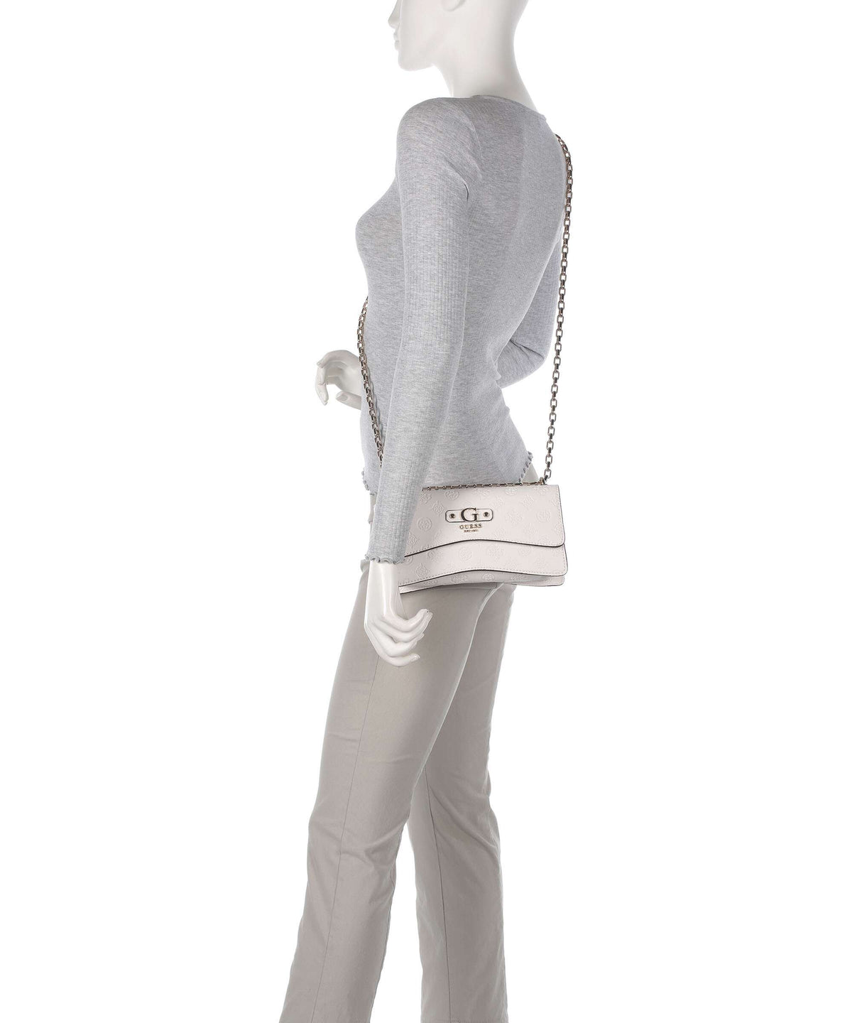 Guess Gerty Peony Shoulder bag offwhite