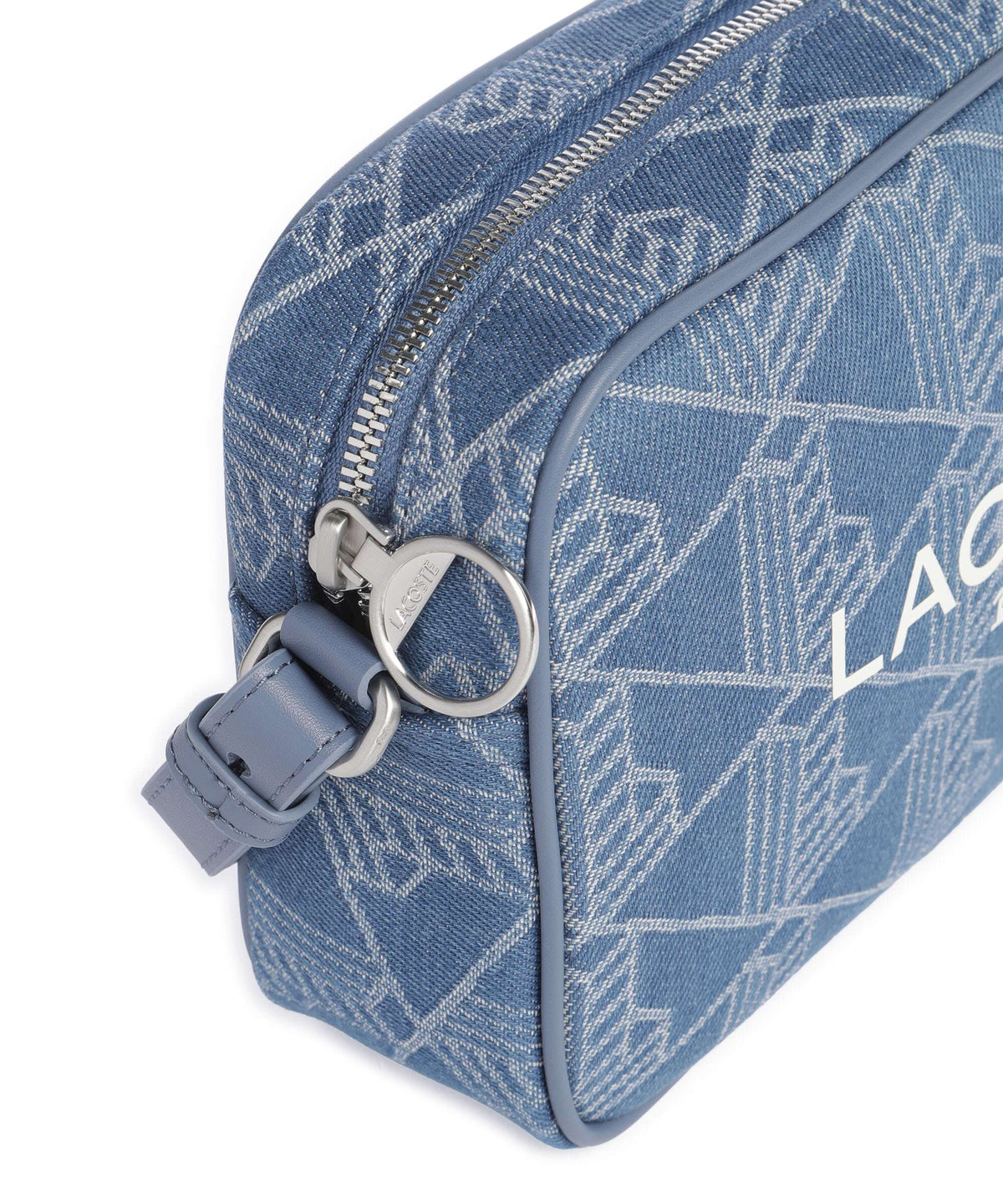 Lacoste Heritage Jacquard Crossbody bag denim