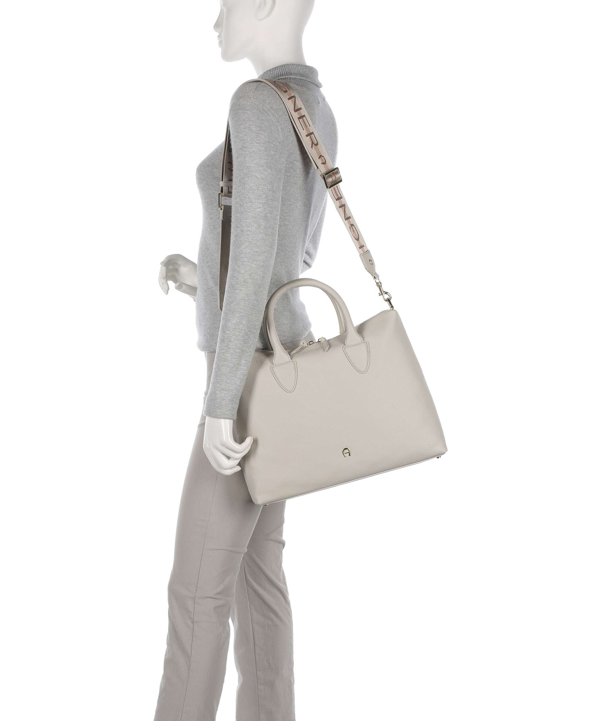 Aigner Zita M Handbag pearl white