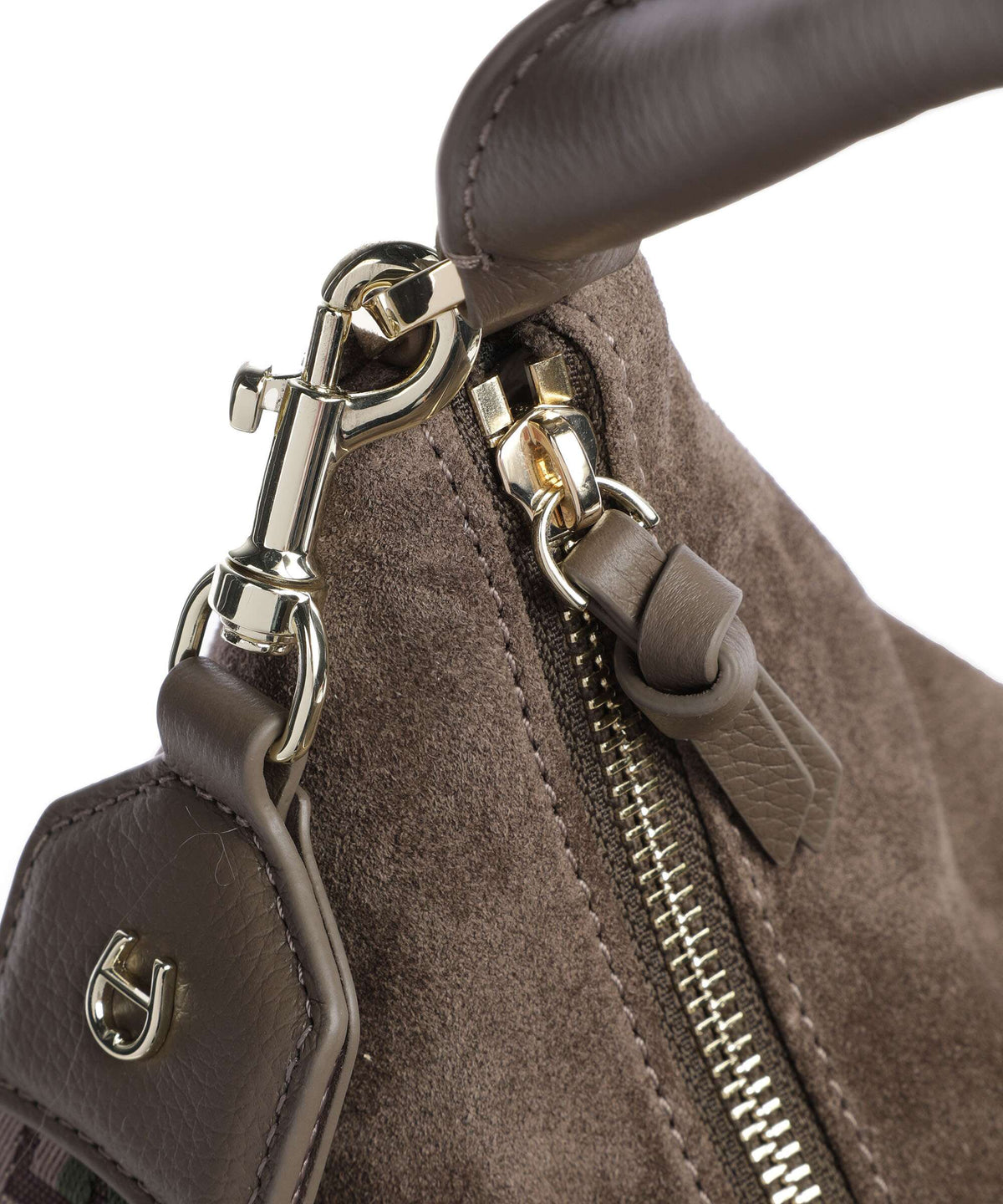 Aigner Zita M Hobo bag coal brown