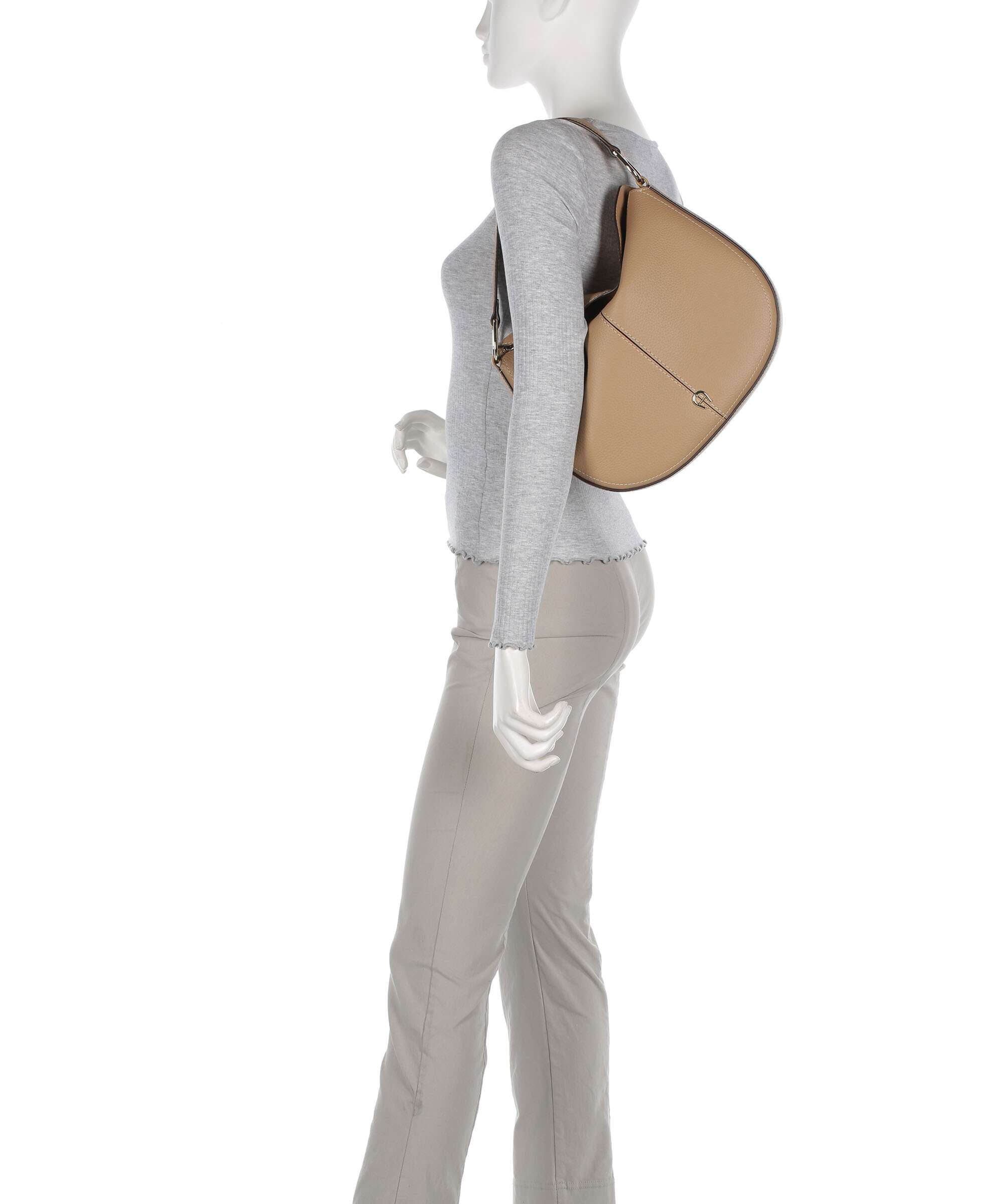 Aigner Savannah M Hobo bag trench beige