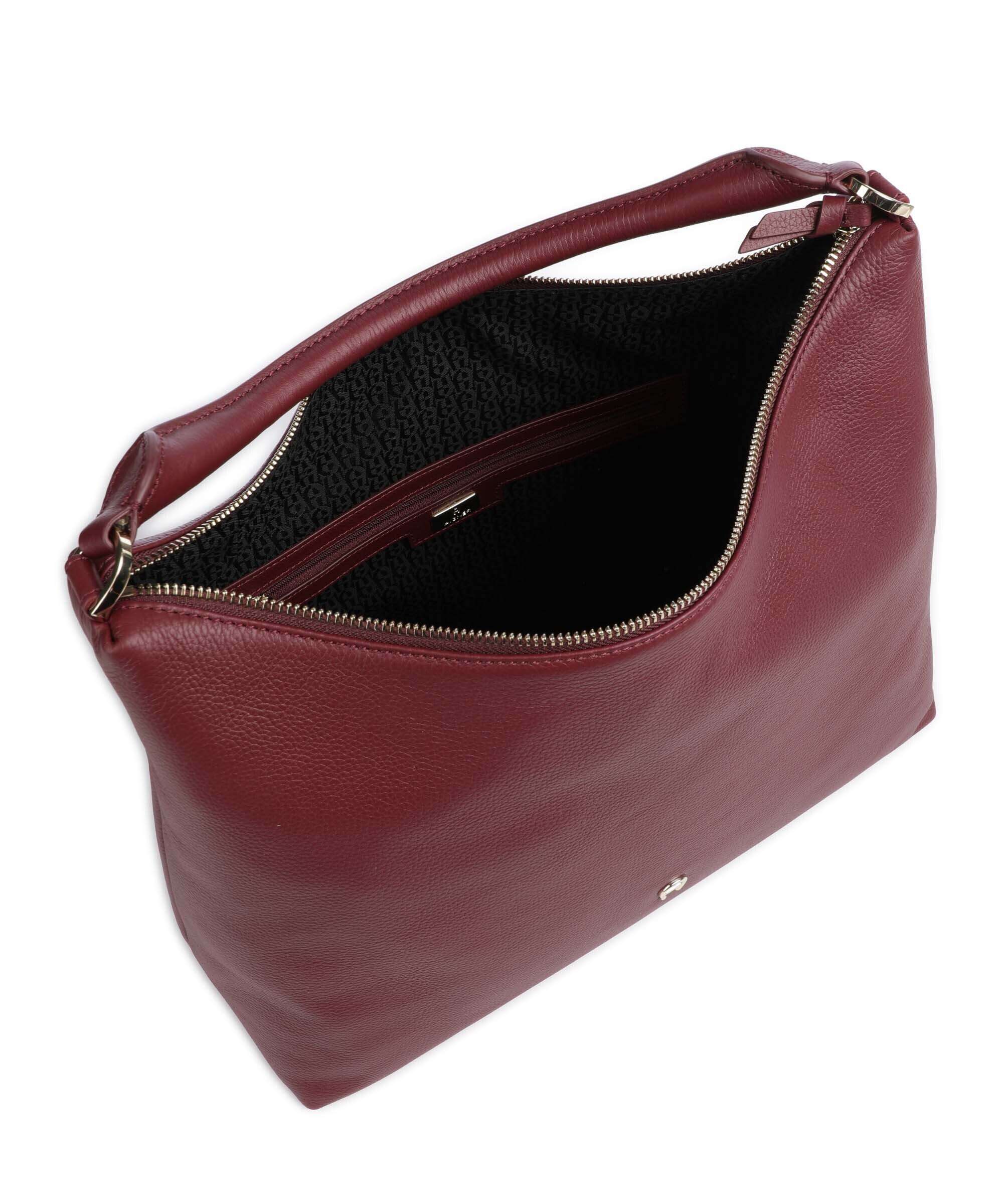 Aigner Zita M Hobo bag burgundy