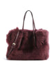 Abro Shearling Noelle Handbag bordeaux