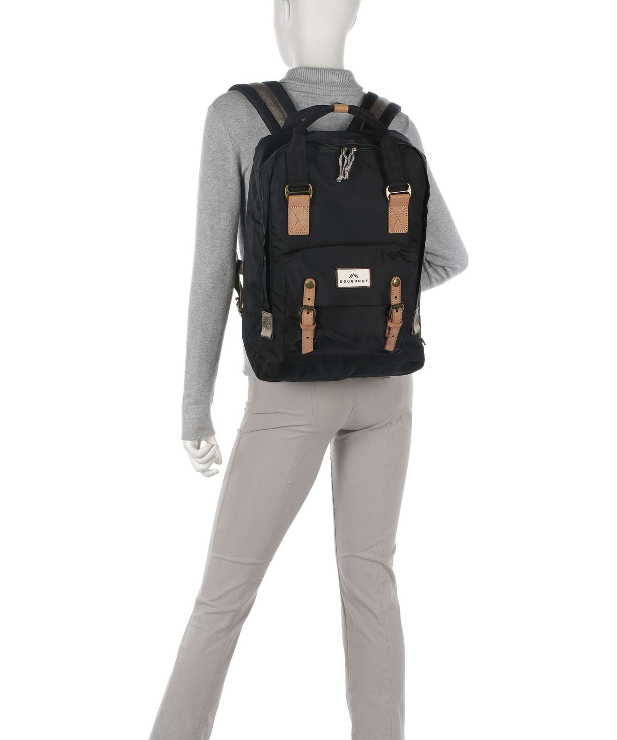 Doughnut Jungle Macaroon Large Backpack black