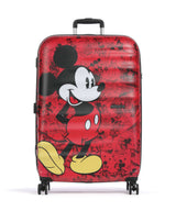 American Tourister Wavebreaker Disney Kufr se 4 kolečky mickey comics red