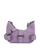 Núnoo Suede Palma Taška přes rameno purple