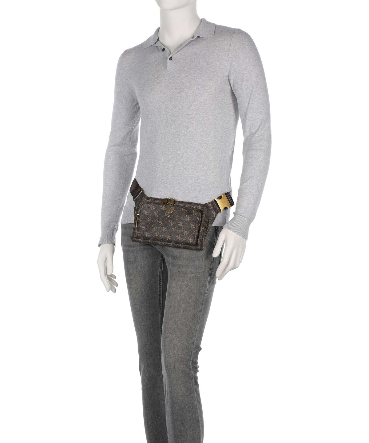 Guess Milano 4G Eco Fanny pack brown/ochre