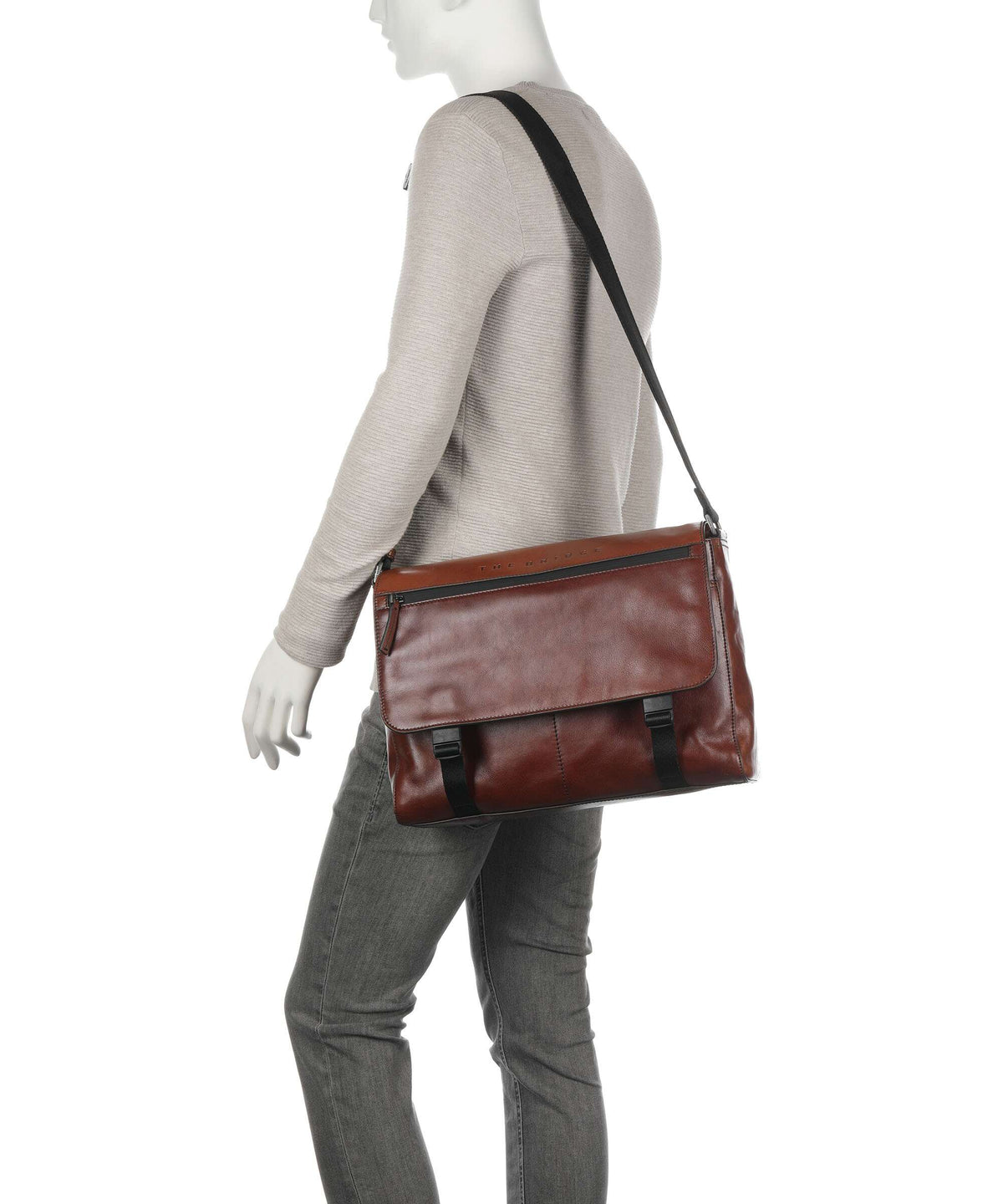 The Bridge Damiano Briefcase marrone