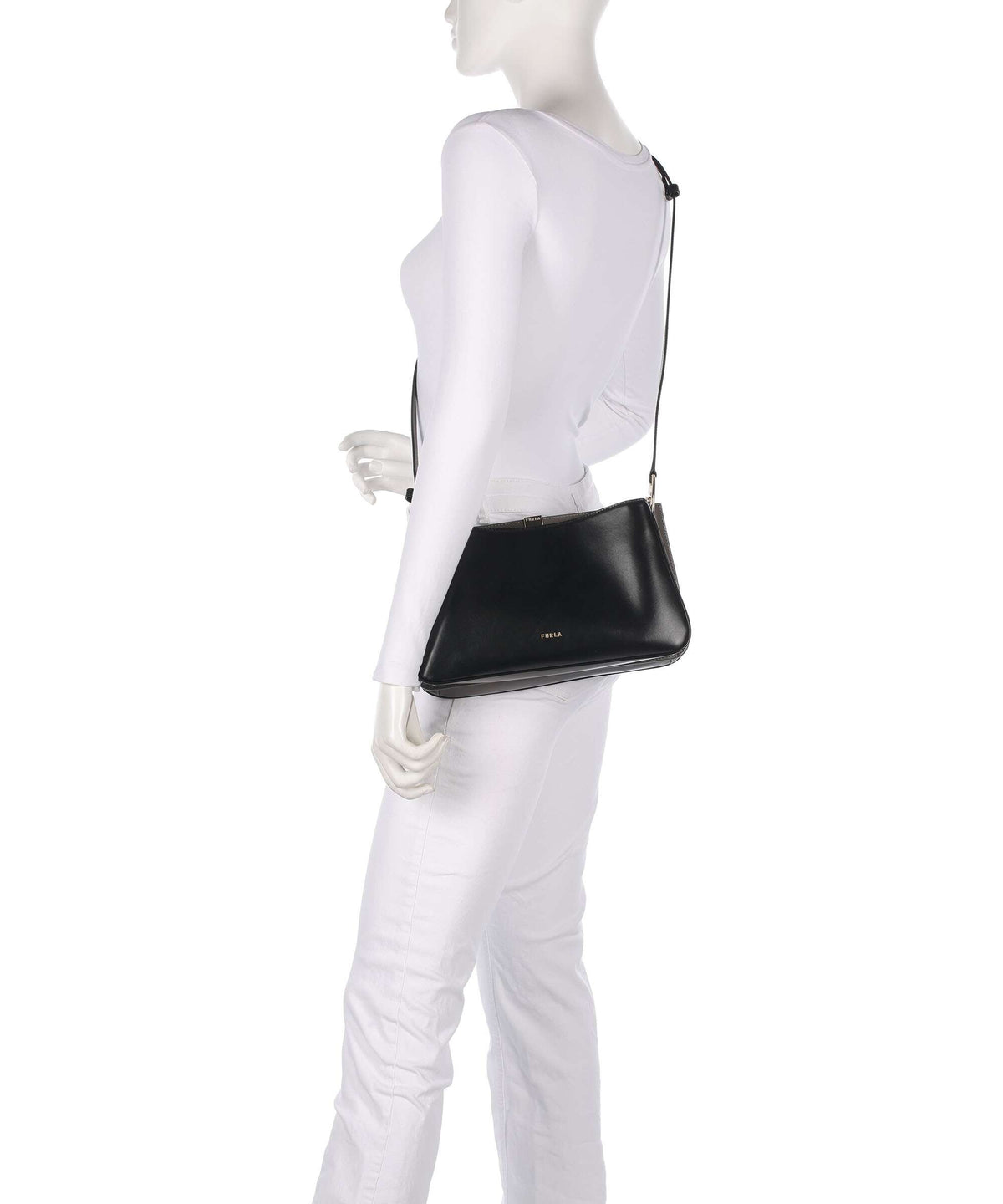 Furla Agata M Crossbody bag nero/urban gray