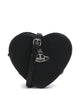 Vivienne Westwood Louise Heart Grain Kabelka přes rameno black