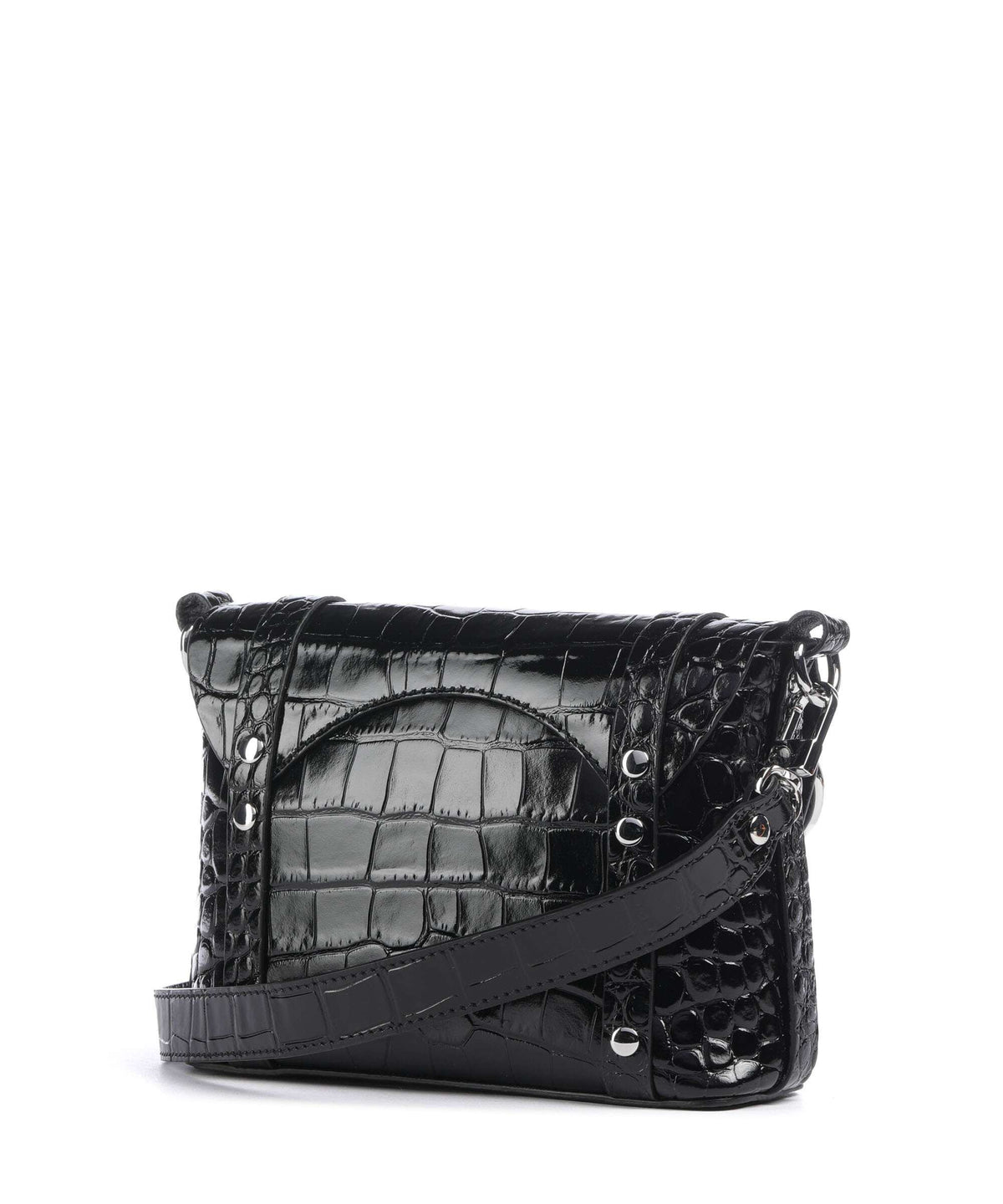 Vivienne Westwood Kim Embossed Croc Crossbody bag black