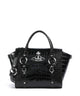Vivienne Westwood Betty Embossed Croc Medium Kabelka black