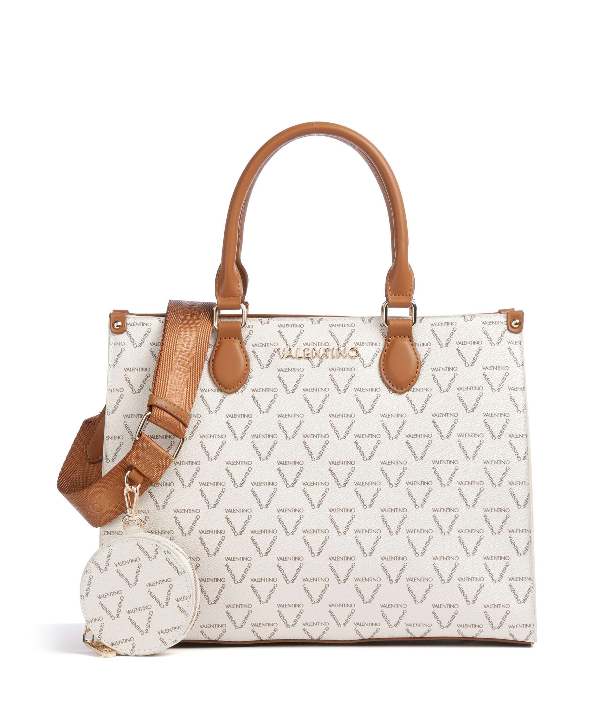 Valentino Bags Lady Re Handbag bianco/cuoio
