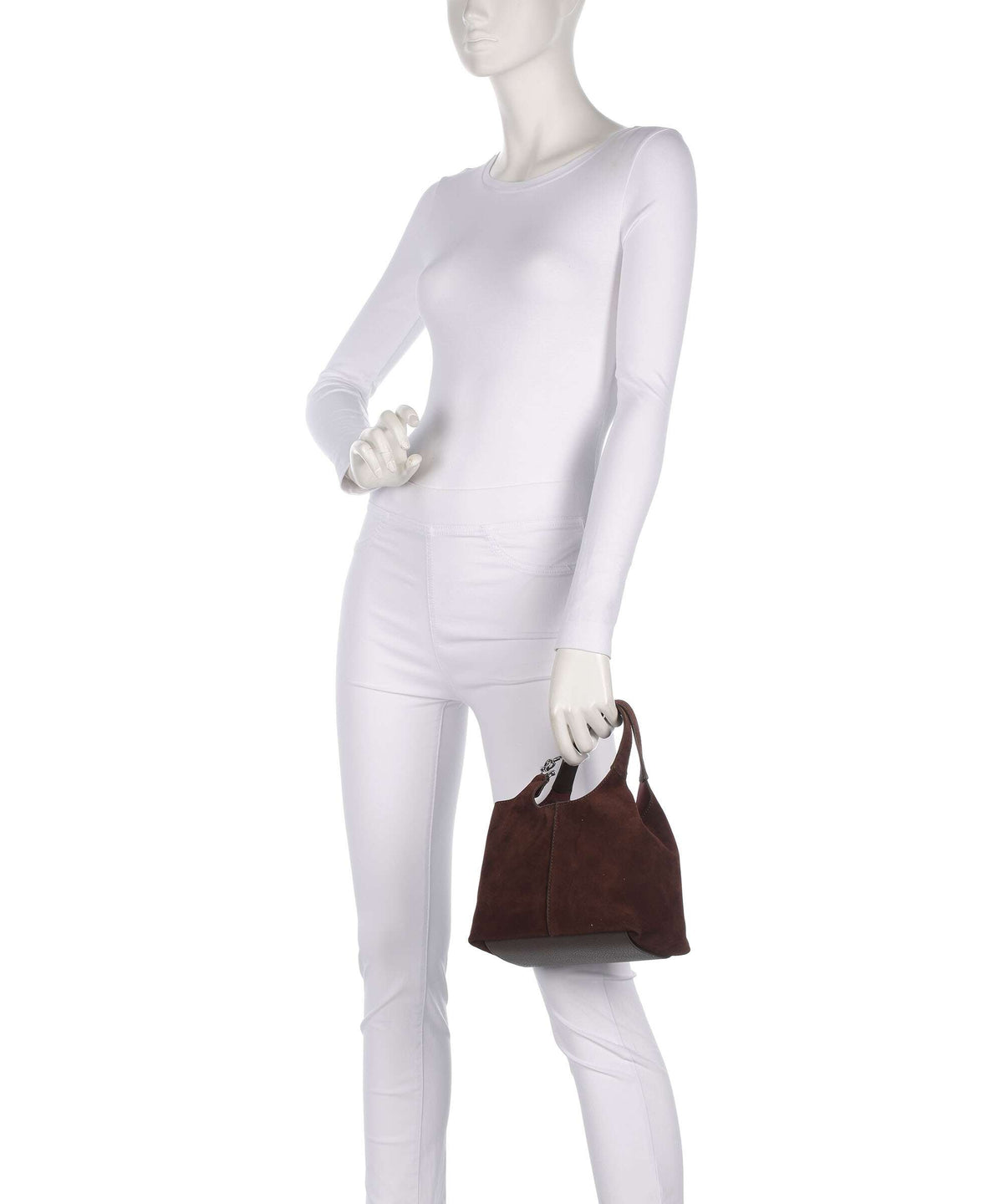 Coccinelle C-Easy Suede Handbag brunette