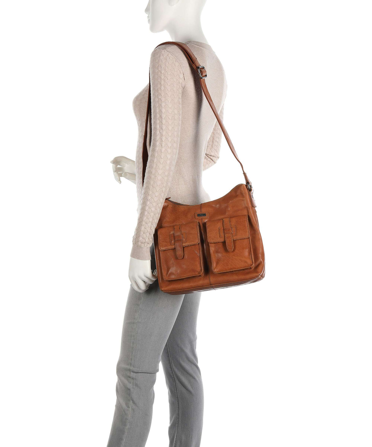 Spikes & Sparrow Bronco Hobo bag brandy