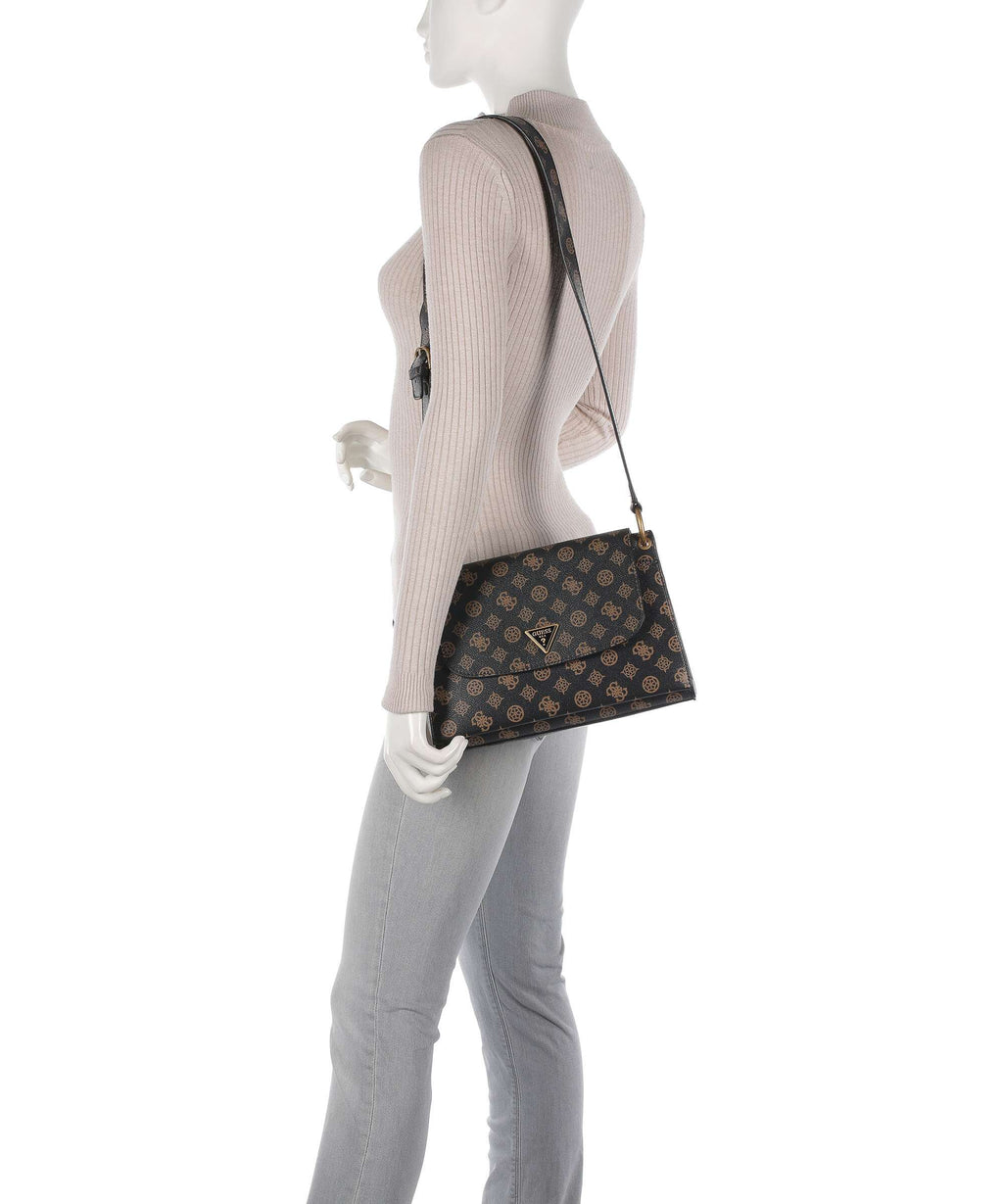 Guess Basilea Crossbody bag mocha logo