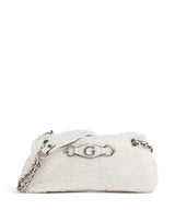 Guess Aslia Shearling Taška přes rameno white