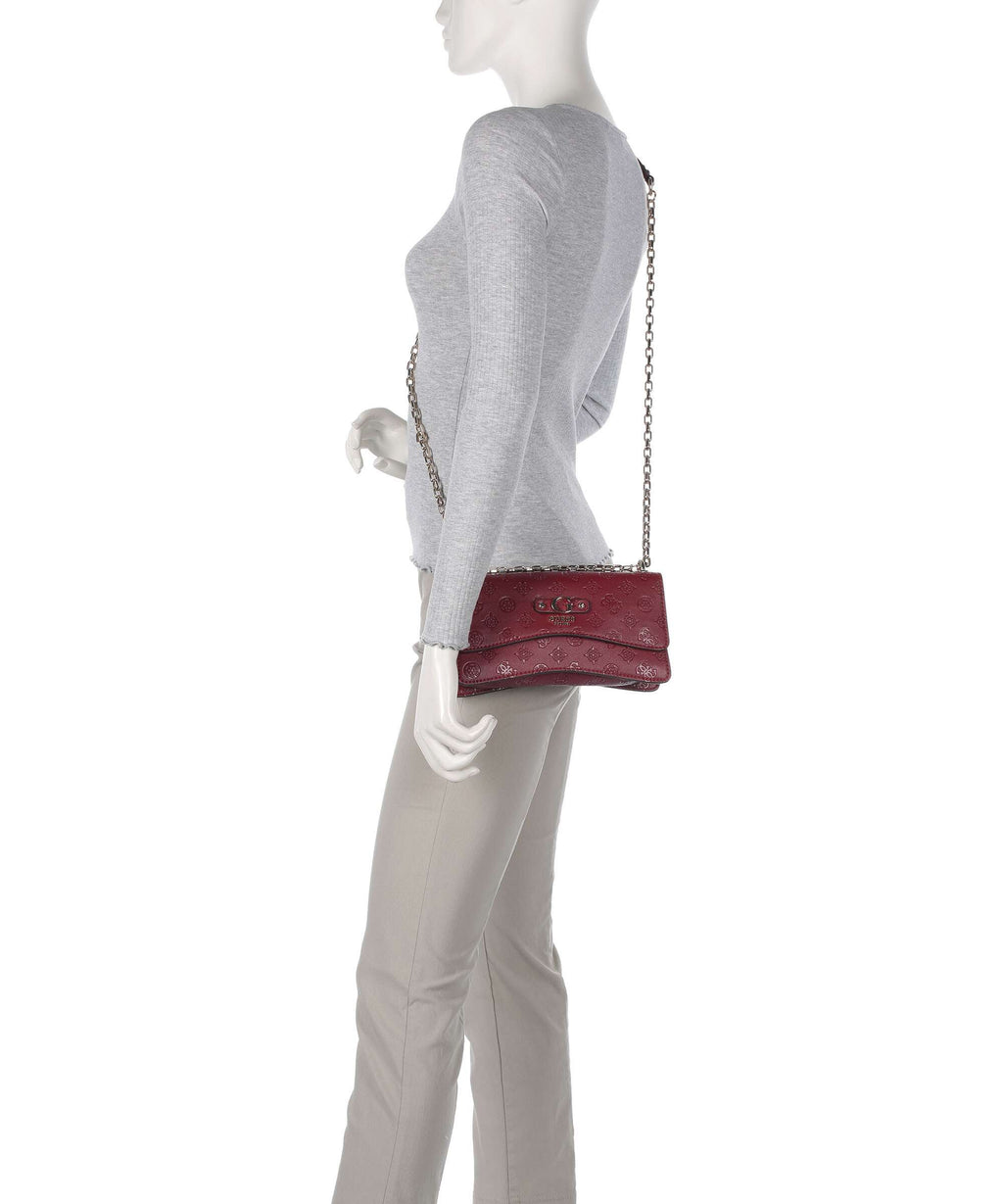 Guess Gerty Peony Shoulder bag claret