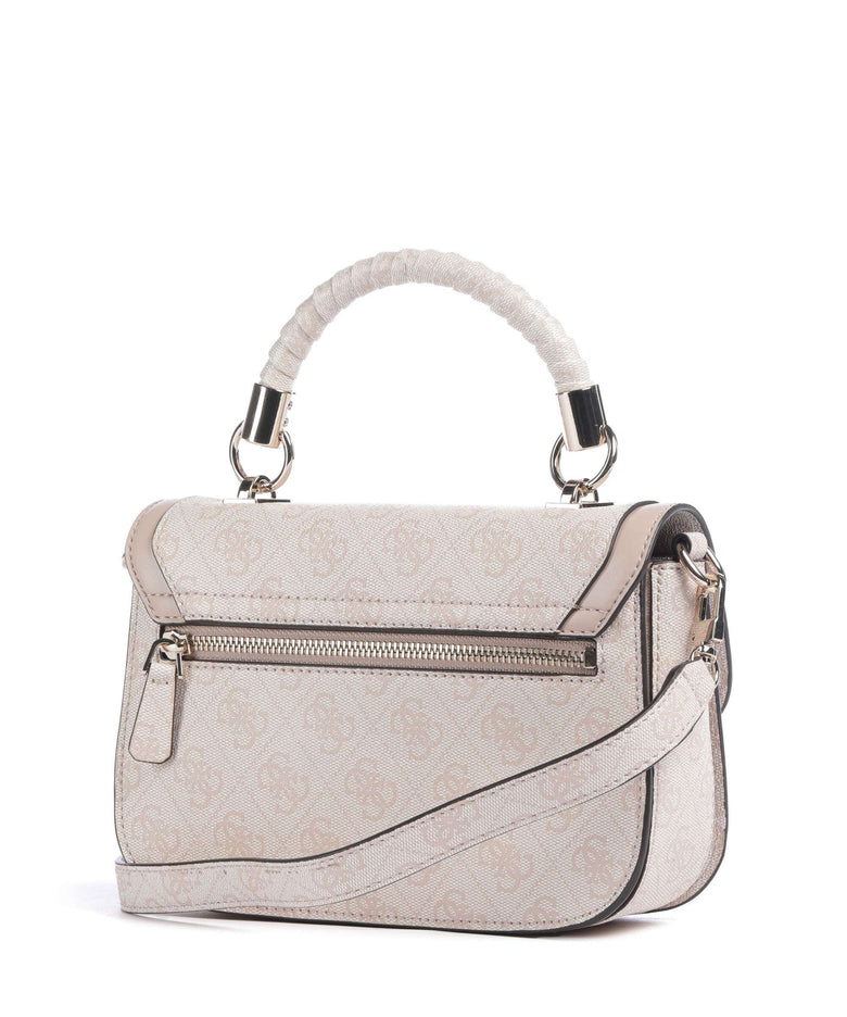 Guess Orlina 4G Logo Crossbody bag sand logo