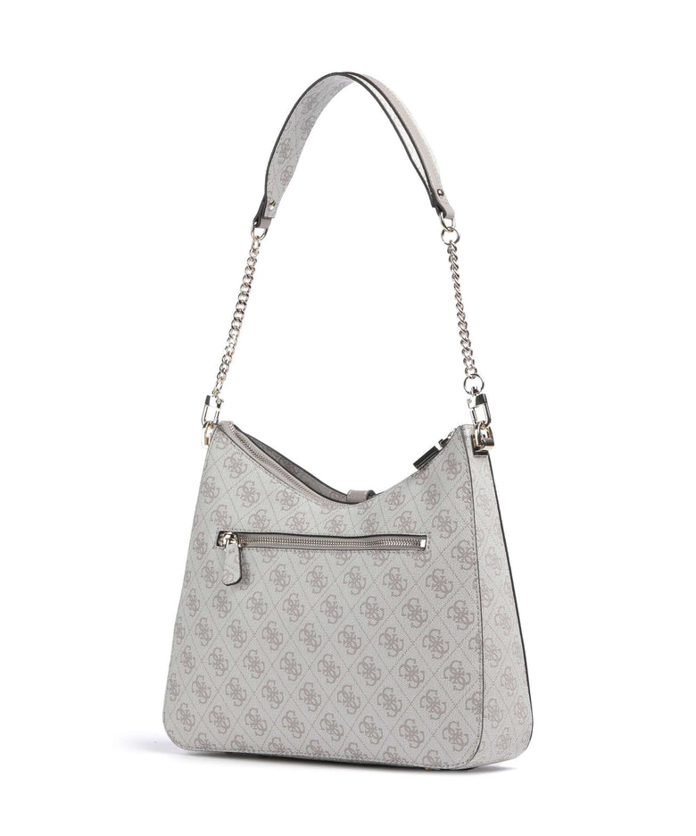 Guess Zamira Shoulder bag dark taupe logo