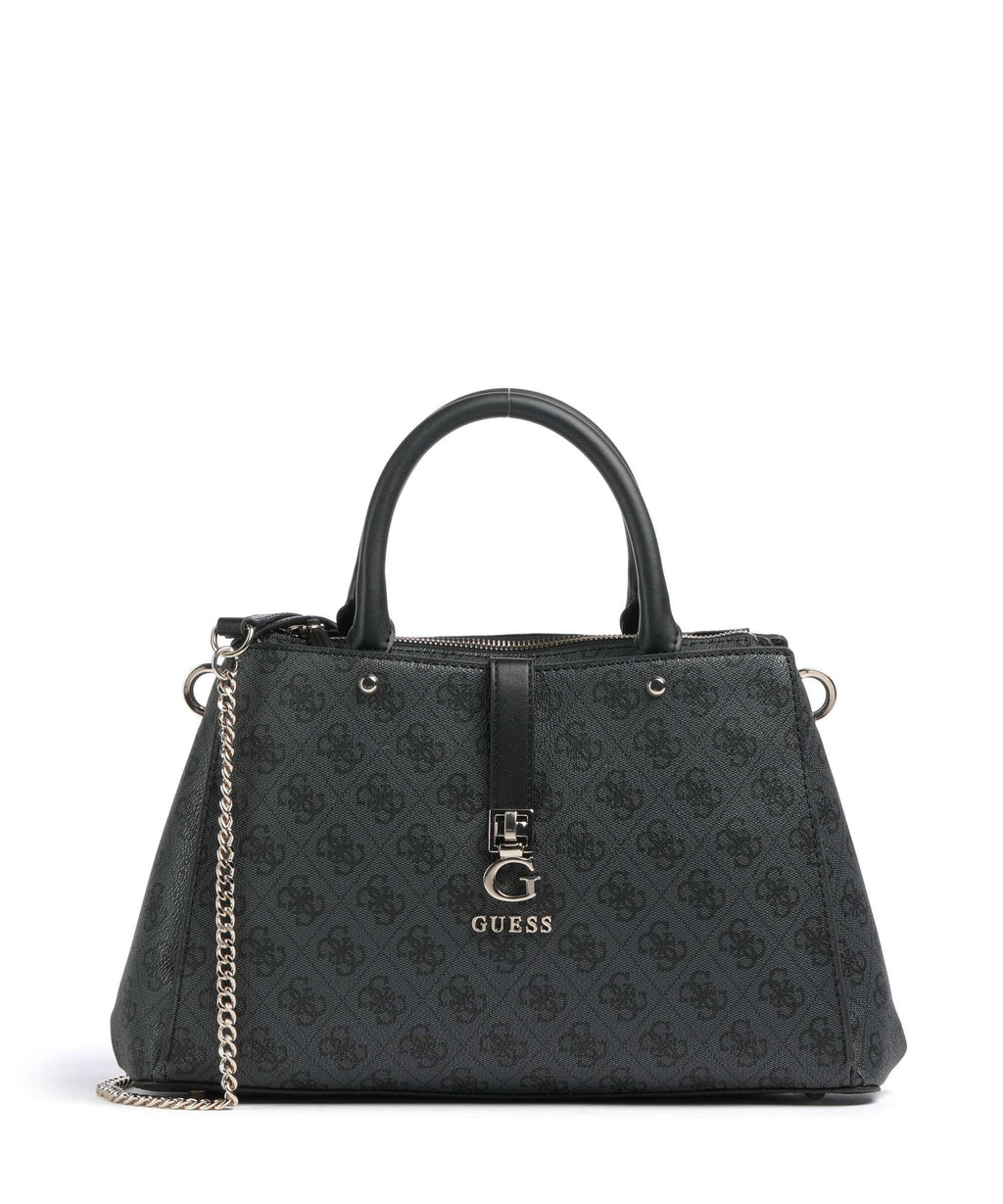 Guess Zamira Handbag coal logo
