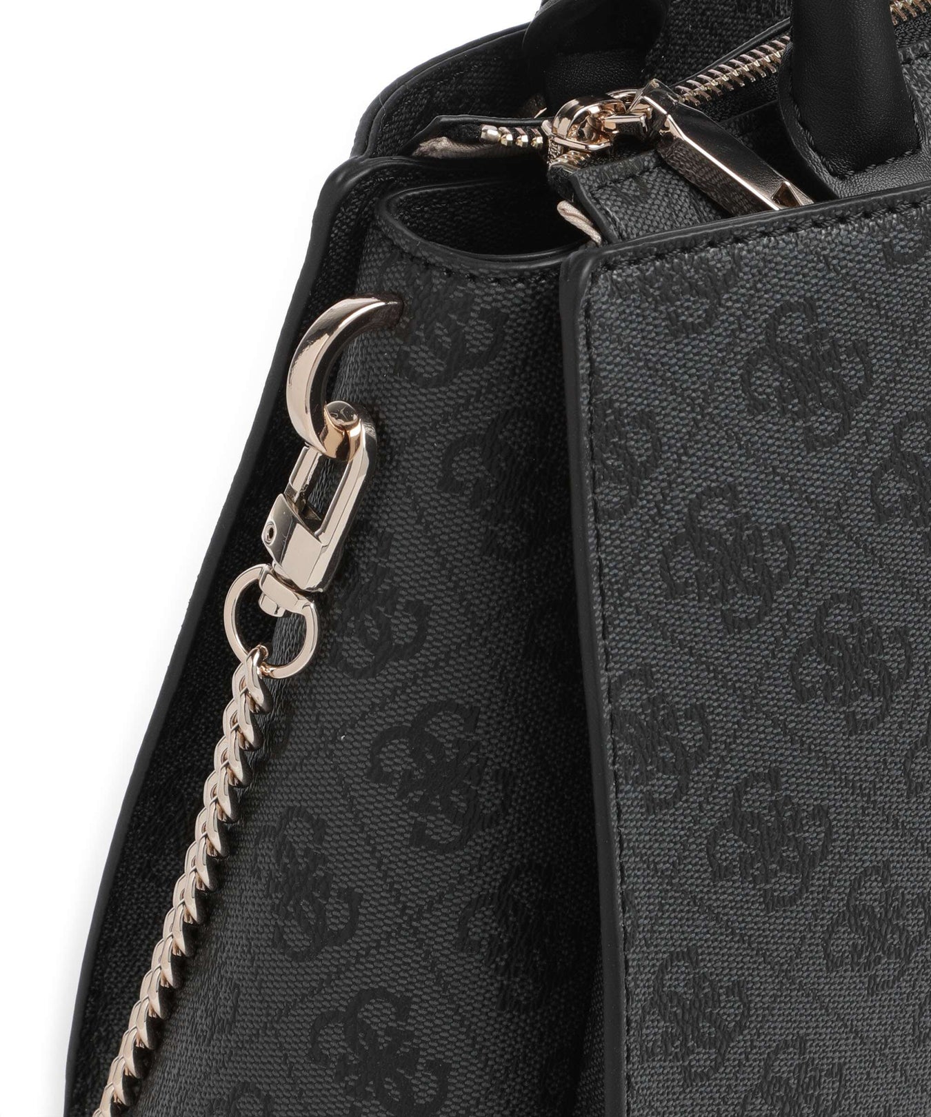 Guess Zamira Handbag coal logo