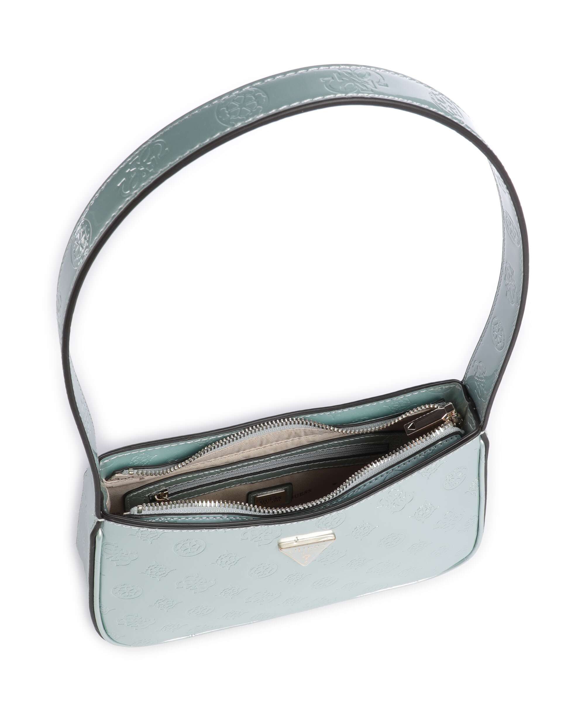 Guess Arnela Shoulder bag powder blue logo