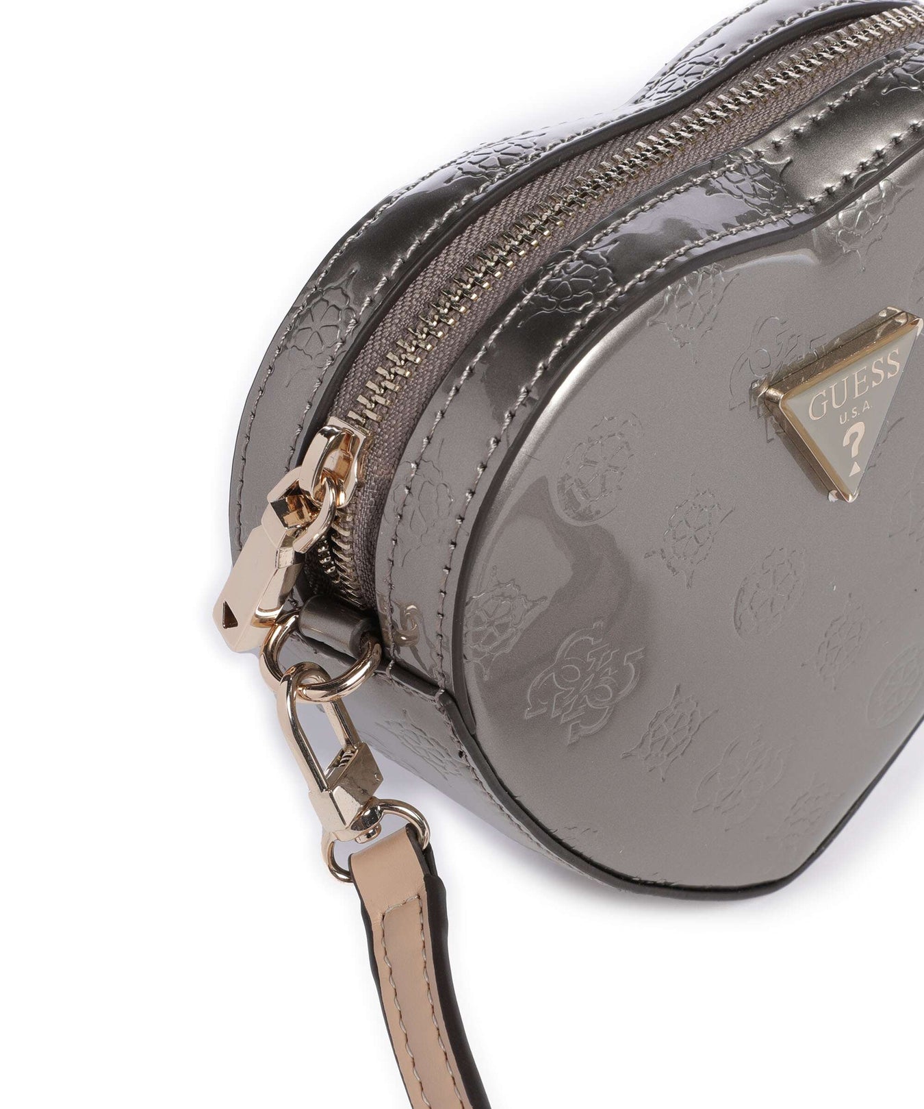 Guess Arnela Crossbody bag pewter logo