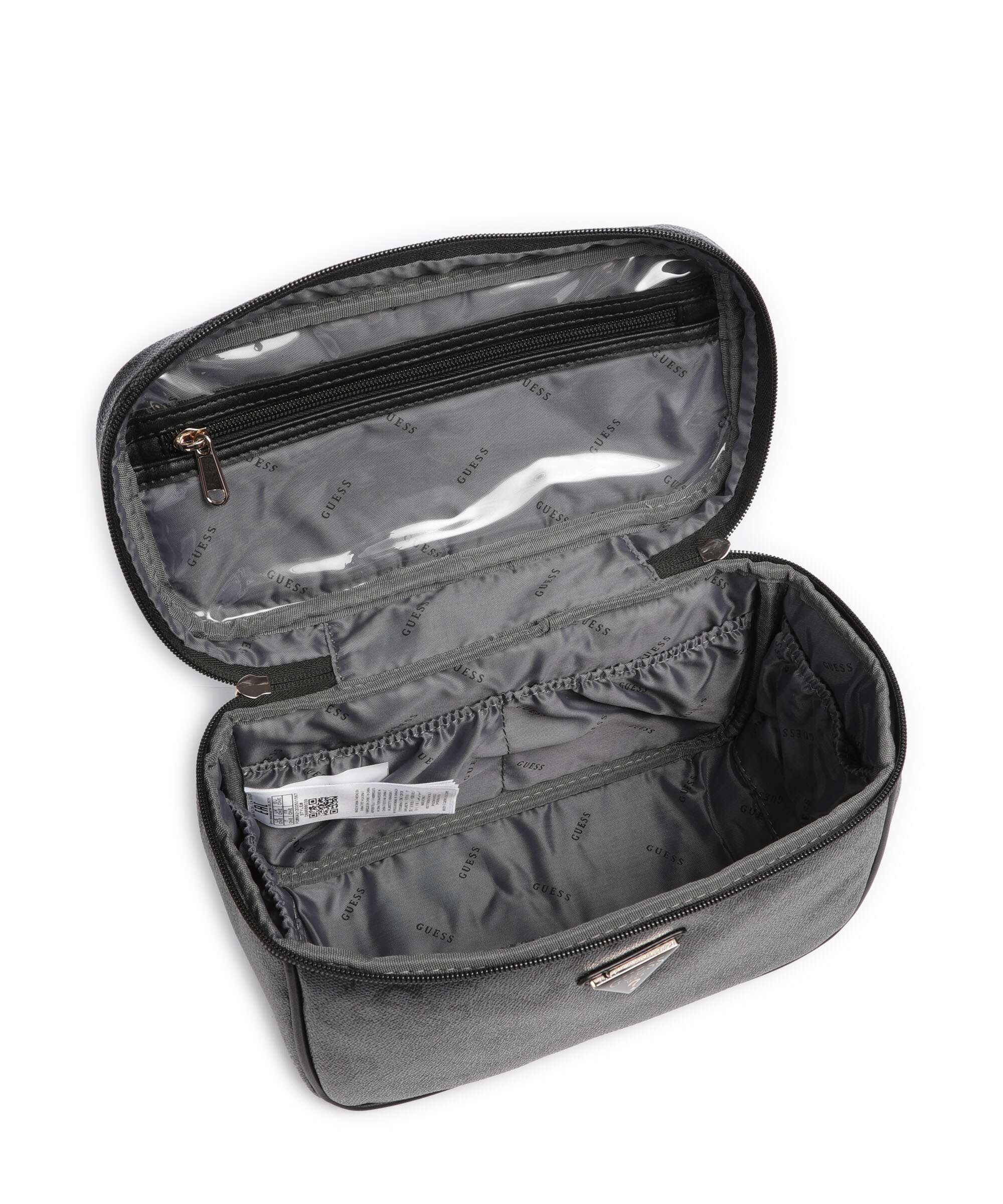 Guess Berta 4G Logo Toiletry bag coal logo