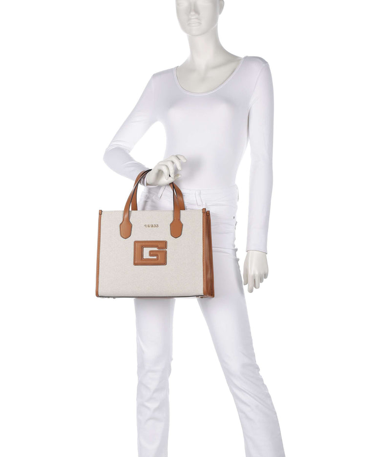 Guess G Status Handbag natural/cognac