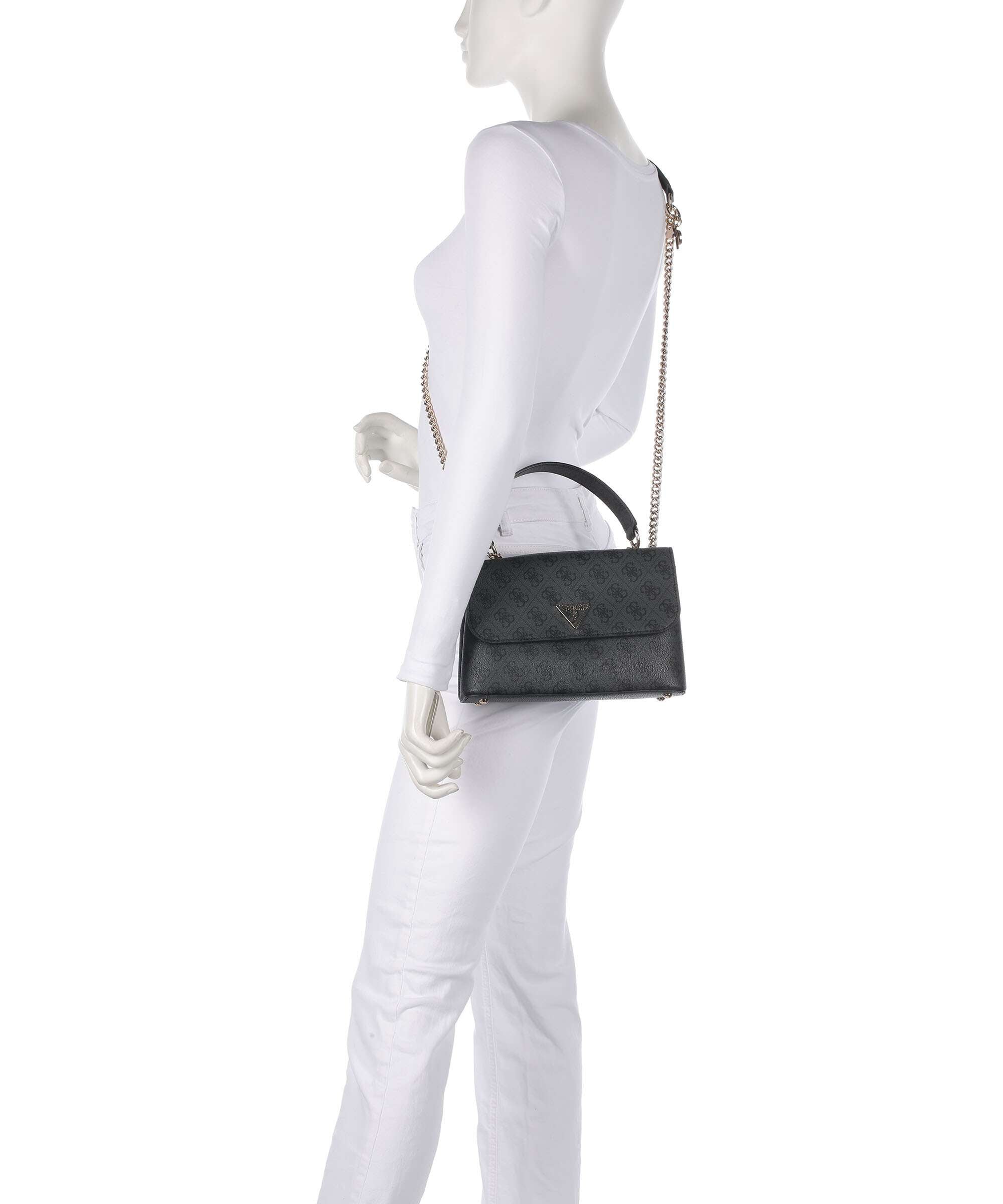 Guess Erica Eco Shoulder bag coal logo