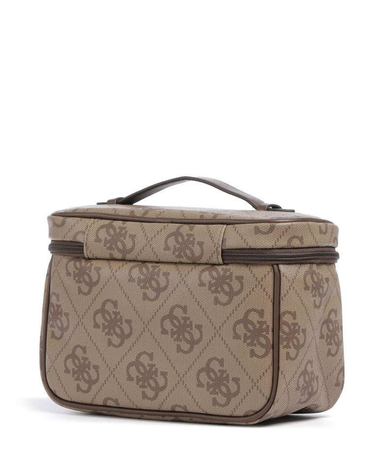 Guess Berta Maxi 4G Toiletry bag latte logo/brown