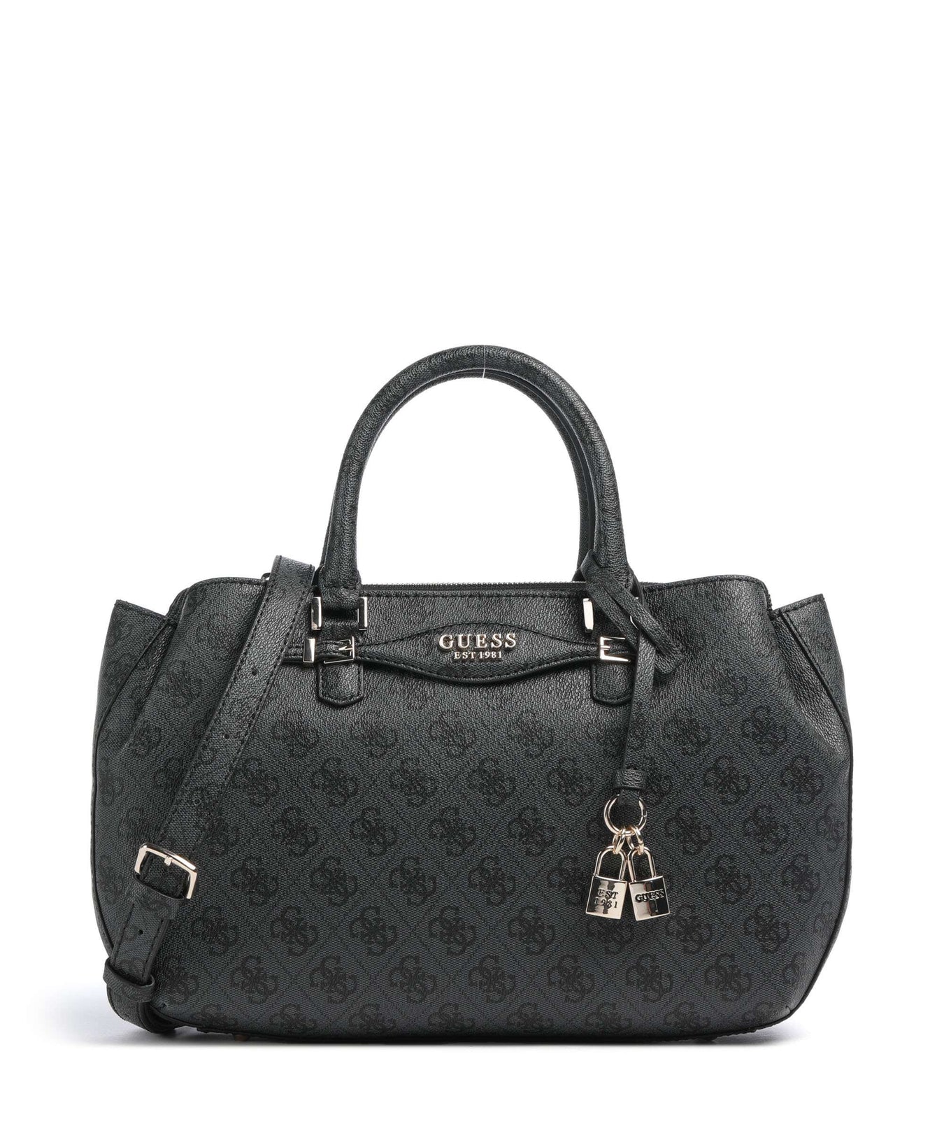 Guess Katya 4G Logo Handbag coal logo
