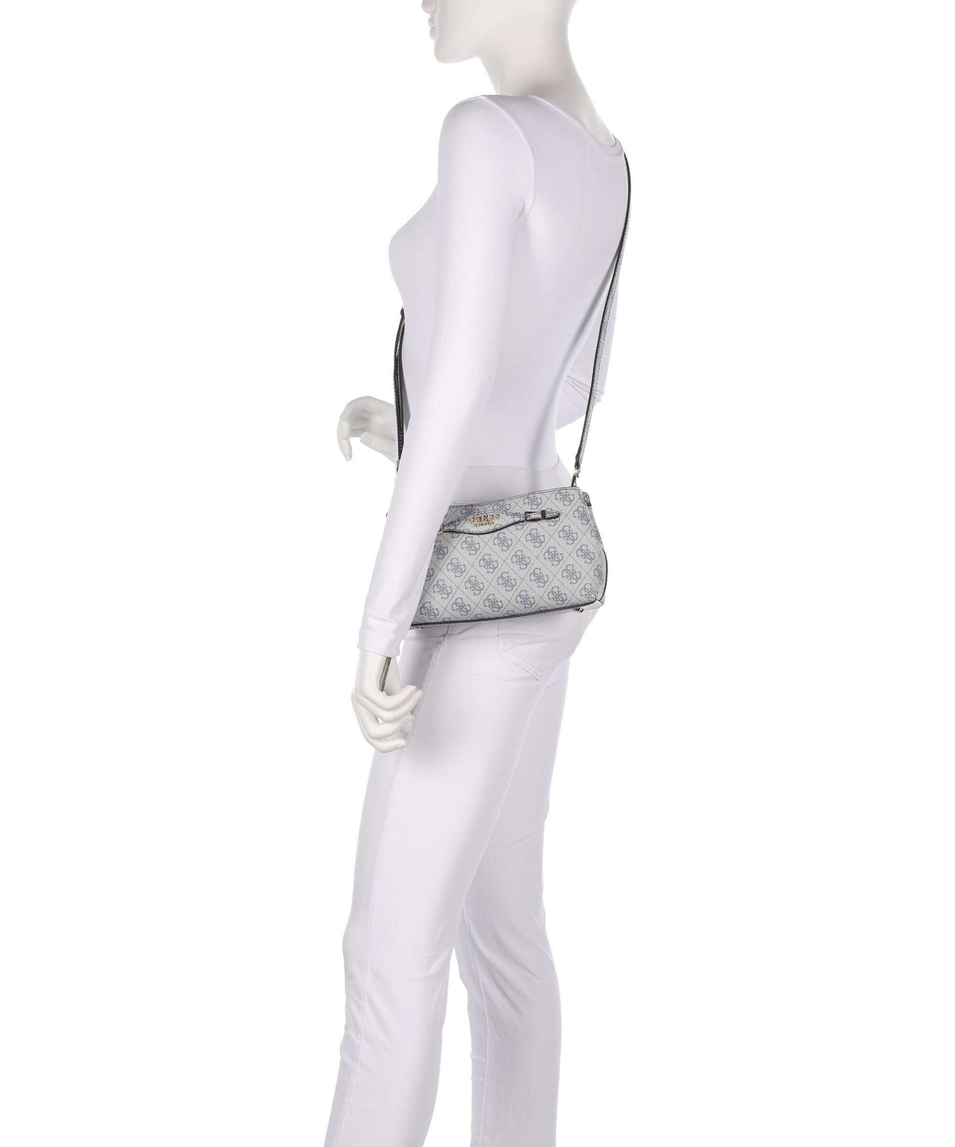 Guess Katya 4G Logo Crossbody bag slate grey