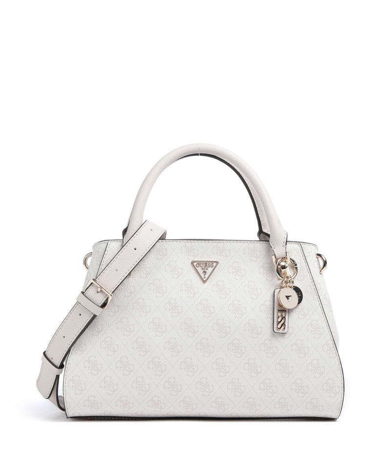 Guess Noelle 4G Logo Handbag white logo