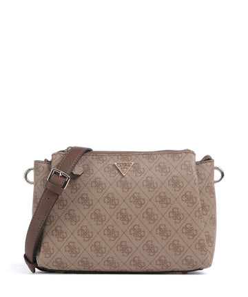 Guess Noelle Kabelka přes rameno latte logo/brown