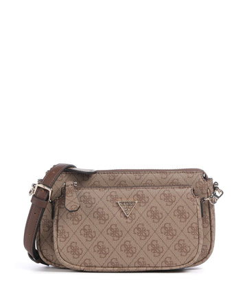 Guess Noelle 4G Logo Taška přes rameno latte logo/brown