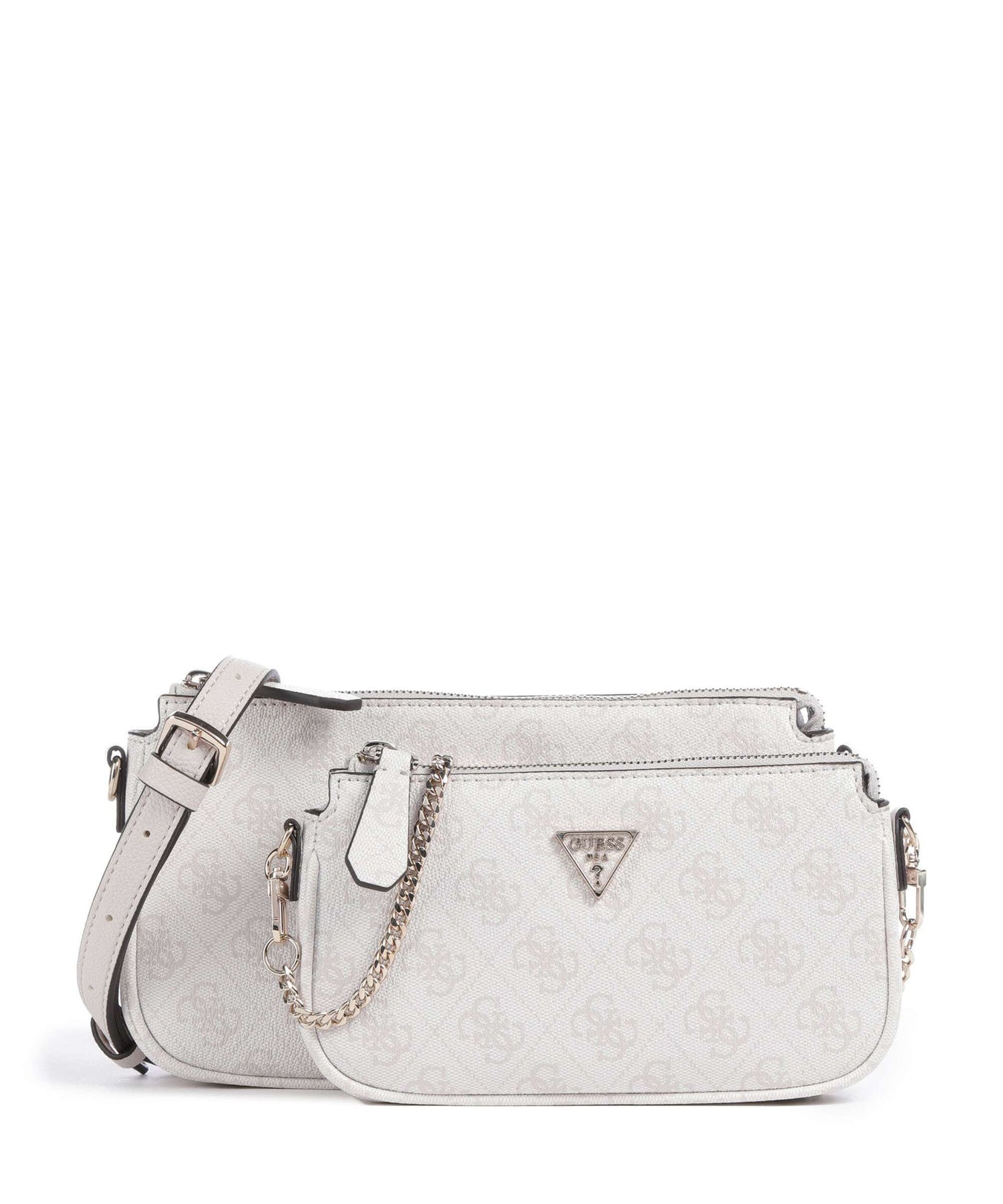 Guess Noelle 4G Logo Shoulder bag white logo