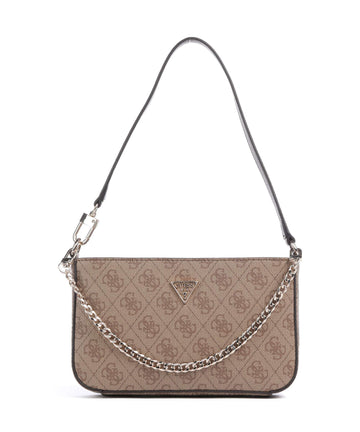 Guess Noelle Mini Taška přes rameno latte logo/brown