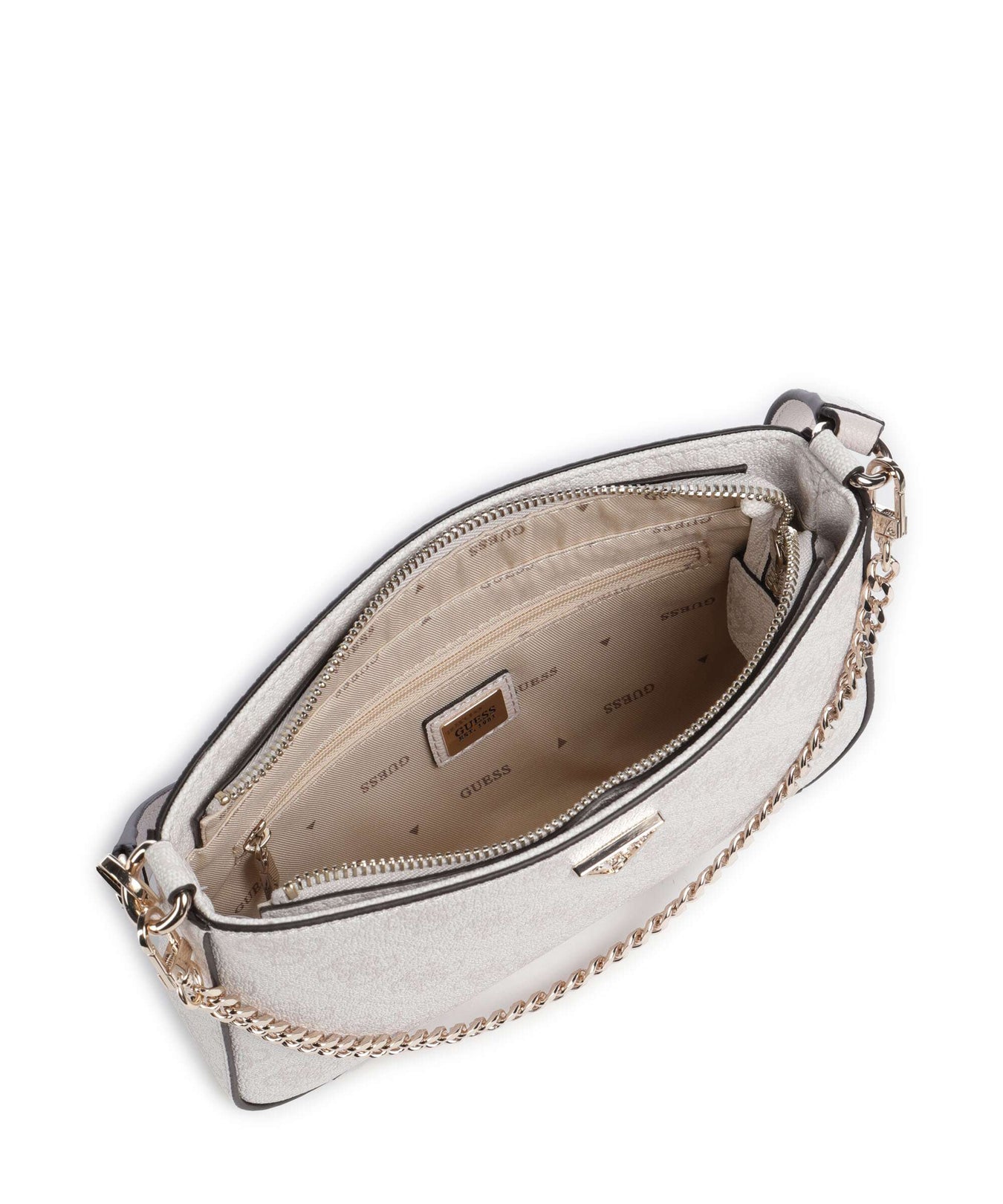 Guess Noelle Mini Shoulder bag white logo