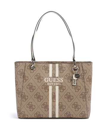 Guess Noelle 4G Logo Nákupní taška latte logo