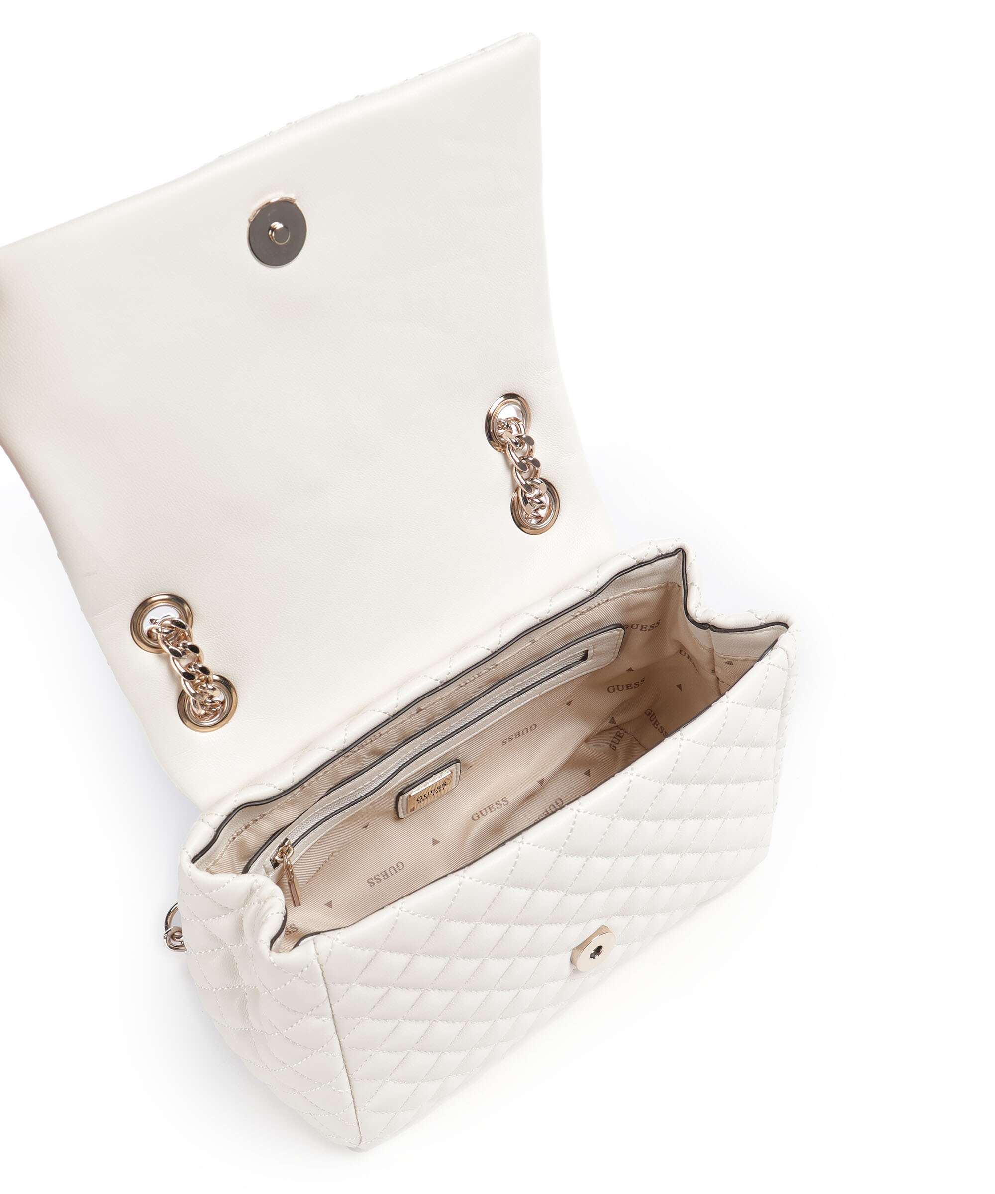 Guess Everlee Shoulder bag offwhite