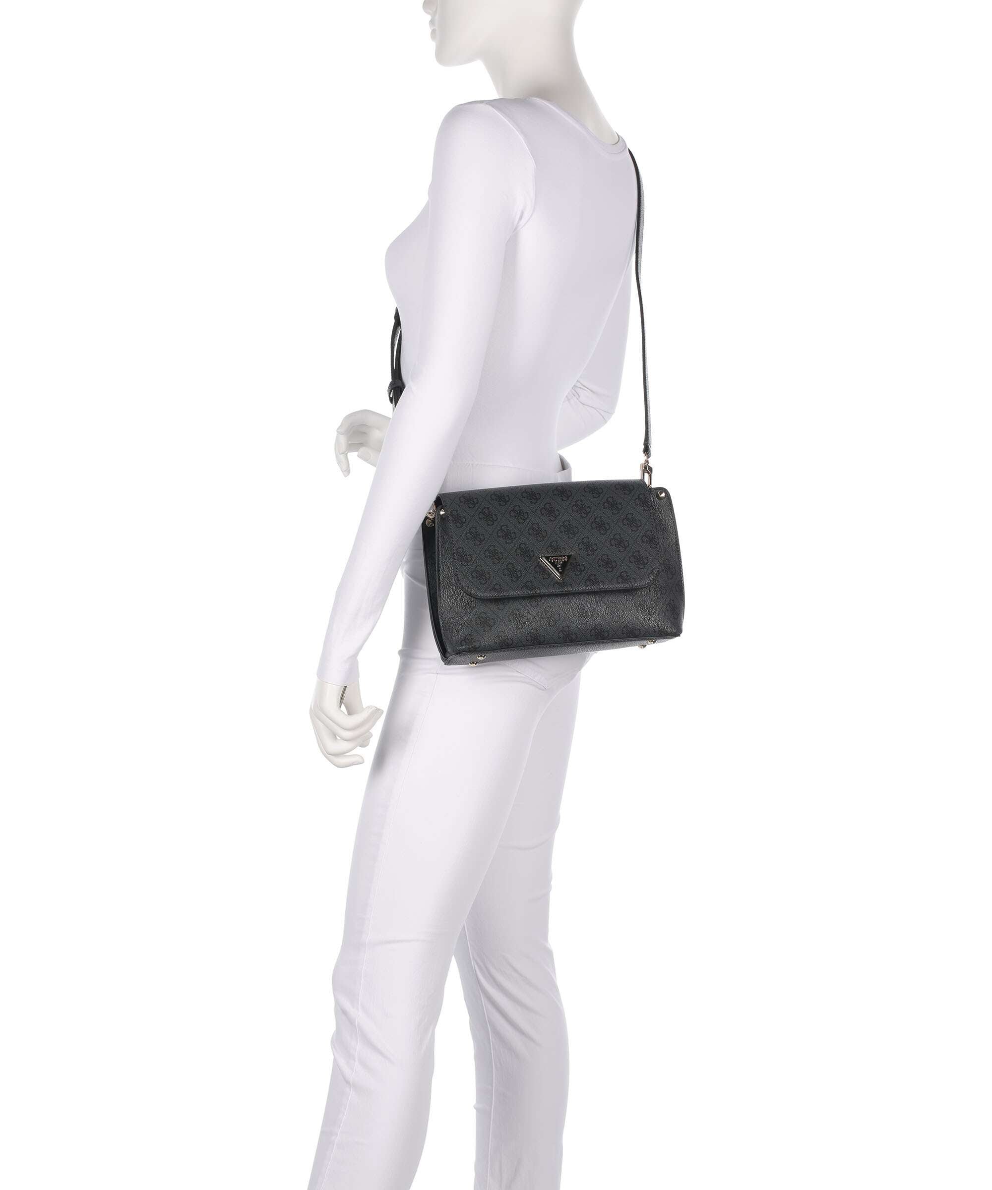 Guess Meridian Crossbody bag coal logo