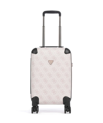 Guess Berta 4G Logo Kufr se 4 kolečky rose water logo