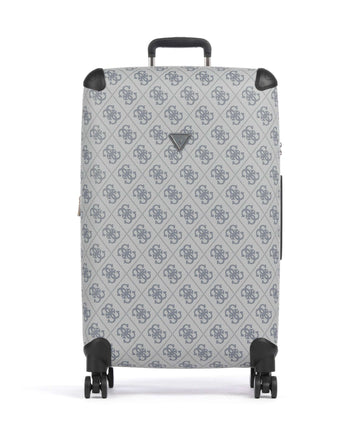 Guess Berta 4G Logo Kufr se 4 kolečky slate grey