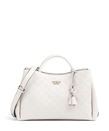 Guess Phoebe Peony Debossed Kabelka offwhite logo