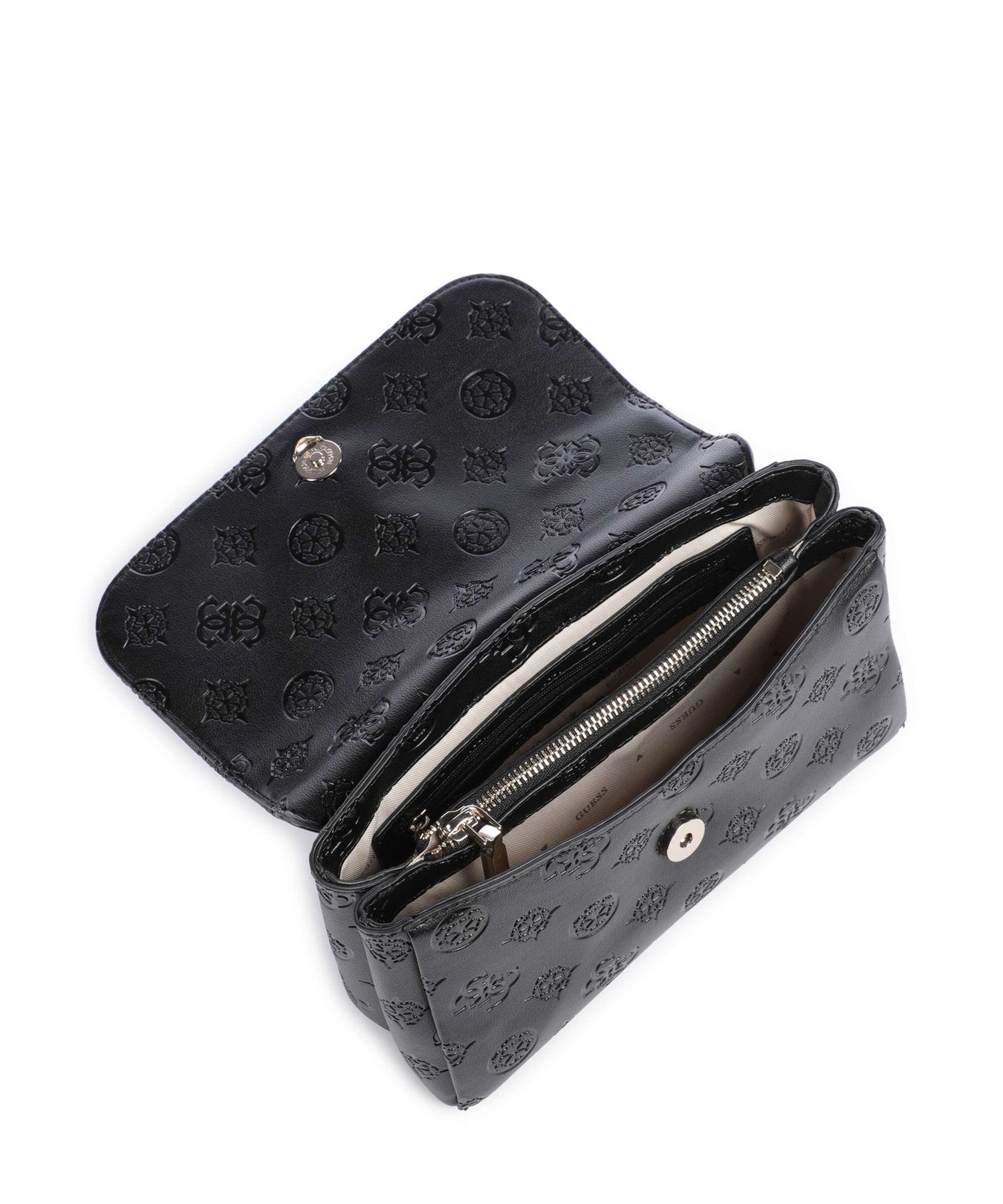 Guess Tisha Handbag black logo