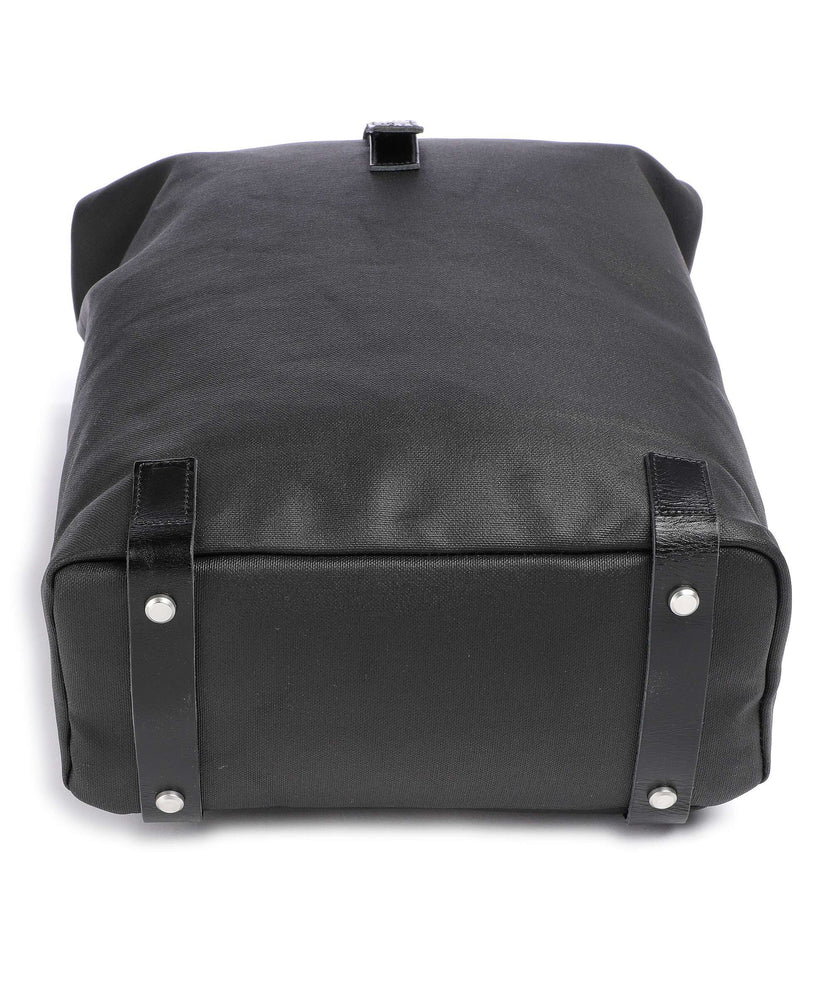 Brooks England Pickwick Cotton Canvas Large Rolltop backpack black