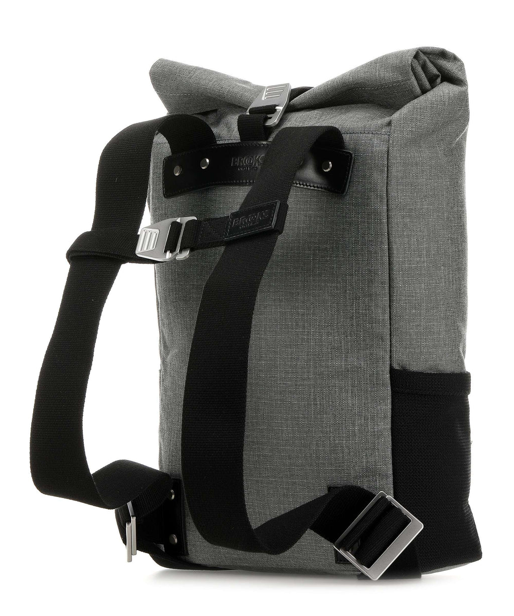 Brooks England Pickwick Small Tex Rolltop backpack grey