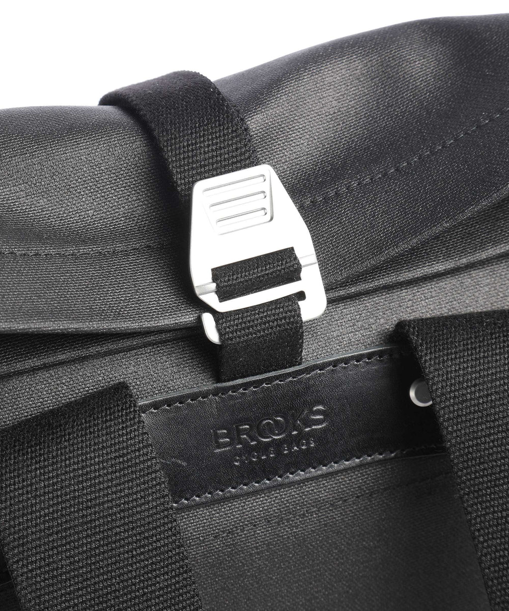 Brooks England Pickwick Patchwork Large Rolltop backpack black/dark blue